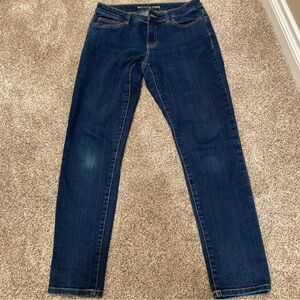 Michael Kors Jeans Womens 4 Dark Denim Cotton Stretch Skinny Mid Rise 5-Pocket